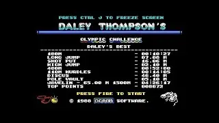 Commodore 64 Longplay [253] Daley Thompson's Olympic Challenge (EU)