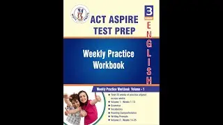 ACT Aspire &ndash; 3rd Grade ELA Test Prep Workbook Volume 1 | Book Preview Video