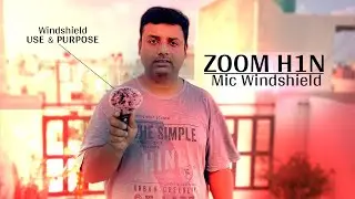 Zoom h1n Windshield Review for Field Recording with Wind Test|The best Voice Recorder Mic