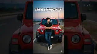 Gemini trending car photo editing kaise kare | Thar photo edit 🔥 #gemini #shorts #trending #ai