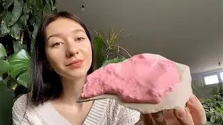 Карамель с клубничным джемом🍓ASMR