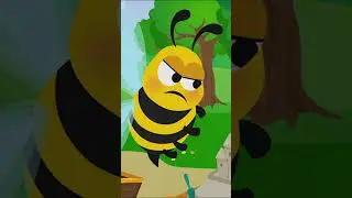 🐝 Abejita que Quer&iacute;a Jugar 🏴&zwj;☠️ parte 1 #dibujos #shorts #brujas #caricaturas #abeja #animales