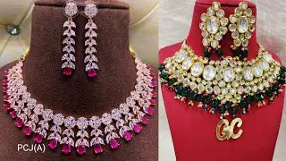 Diwali Jewellery Collection | German Silver Necklace | Dual Tone Necklace | Gold Plated Necklace