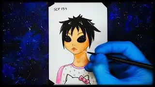SCP-134 Ребёнок со звёздными глазами (рисунок маркерами)