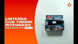 🚴 Demostraci&oacute;n de la Linterna solar para Bicicleta con bocina integrada