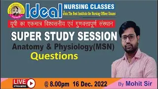 RML,PGI,UPNHM Special Class  By Mohit Sir || Ideal Nursing Classes