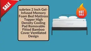 Best memory foam mattress topper | 2 inch memory foam mattress topper-10 Years Warranty (Twin)