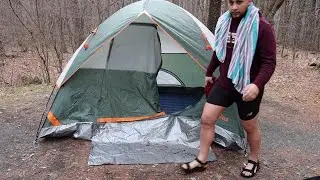 PRIMITIVE CAMPING IN SHANDAKEN CAMPGROUND UPSTATE NEW YORK [ Vlog #3]