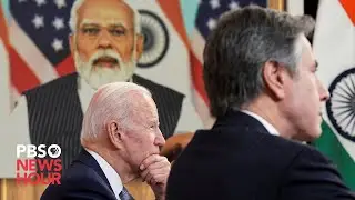 WATCH: President Biden, Indian Prime Minister Modi meet virtually