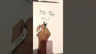 Ring (Abstract algebra , ring theory) Bsc maths #shorts