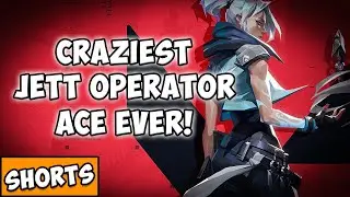 Craziest Jett Operator Ace I've Ever Gotten! | Valorant #shorts