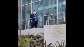 Auditing the USA Glenn Cerio Arrival to court yelling at people on the street