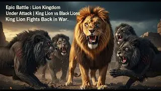 Epic Battle: King Lion vs Black Lions - Kingdom Under Attack! War Fights Back.