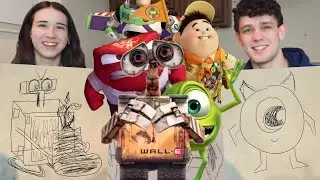 Рисование персонажей PIXAR по памяти