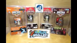 World's Smallest UNIVERSAL MONSTERS HORROR Figures by Super Impulse! Mego! MUMMY HELLBOY THE FLY