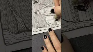 And no I didn&rsquo;t copy a design 🖤 #art #darkart #bigfoot #cryptid #drawing #inkart #micronart #micron