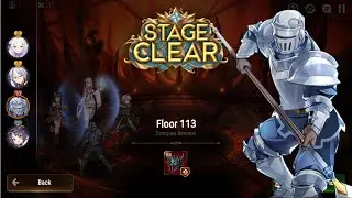 Abyss Floor 113 with Taranor Guard, Kitty Clarissa, Emilia, Ras! Epic 7