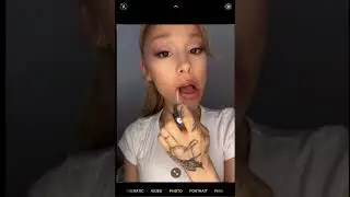 ARIANA GRANDE SWATCHES EVERY SHADE OF GLOSSY BALM FROM R.E.M BEAUTY!