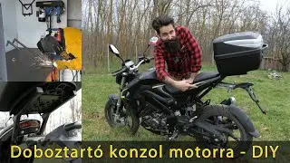 motor doboztartó konzol készítés DIY (Keeway RKF 125)