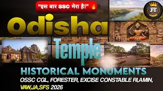 Odisha GK 2026 | Temples & Monuments for OSSC CGL  RI  ARI AMIN | JTcompetitor 