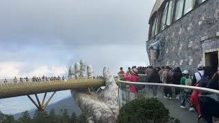 Golden bridge 🌁 of Vietnam 🇻🇳 @ Ba Na hills, Da Nang city - walking tour, part 1