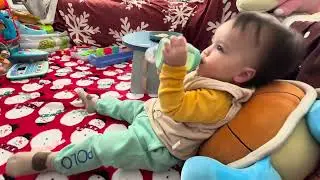 #122425#wednesday#18monthsold#drinkingsoup#enjoyingtv
