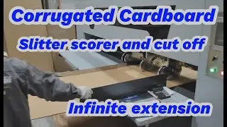 2024 Corrugated cardboard slitter scorer cut off machine infinite extension making box sheet