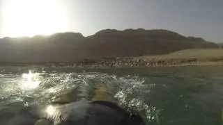 Floating in the Dead Sea with a GoPro HD
