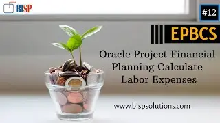 Oracle Project Financial Planning Calculate Labor Expenses | Oracle Planning Module | Oracle EPBCS