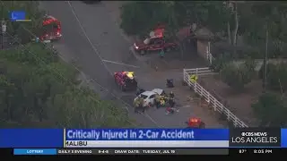Lifeguards help transport critically-injured crash victims in Malibu