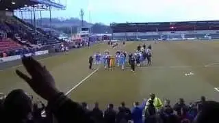 Chester FC fans at Lincoln City After Full Time