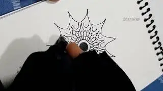 How to draw mandala art for beginners step by step /easy mandala art /simple mandala drawing