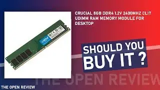 Crucial 8GB DDR4 1.2v 2400Mhz CL17 UDIMM RAM Memory Module for Desktop