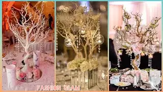 Winter Wedding Inspiration Dry Tree's Wedding Centerpieces Ideas 2024