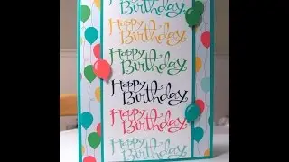Stampin' Everything Video #2 Sassy Salutations Birthday Card