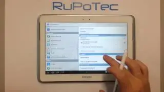 Язык интерфейса на планшетe Samsung Galaxy Note 10.1, модель GT-N8000