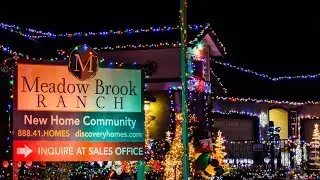 -Aerial- Christmas Lights at Meadow Brook Ranch