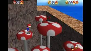Super Mario 64 70 Star Speedrun Tutorial - Tall Tall Mountain - Eight Red Coins - Beginner