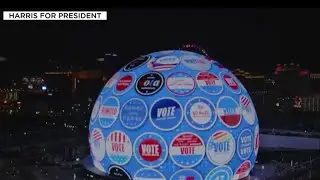 Kamala Harris marks first political ad for Sphere in Las Vegas