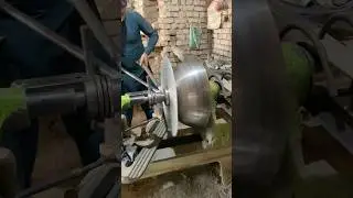 Making a Large stainless Steel bowl #shorts #bowl