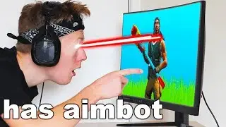I used AIMBOT with EYE-TRACKER on Fortnite