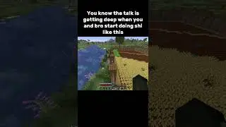 Minecraft talks with bro=peak times🥹
