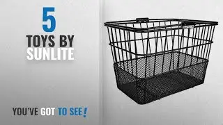 Top 10 Sunlite Toys [2018]: Sunlite Standard Mesh Bottom Lift-Off Basket w/ Bracket, Black