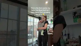 I'm SHOCKED! He Actually Likes This Baby Carrier!
