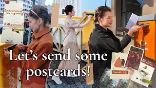 Украшаем открытки на осеннюю тематику ко Всемирному дню открытки 📮
