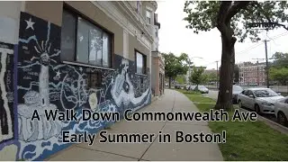 Exploring Boston:  Walking Commonwealth Ave from Warren St to Harvard Ave!
