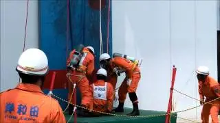 岸和田市消防本部引揚救助訓練