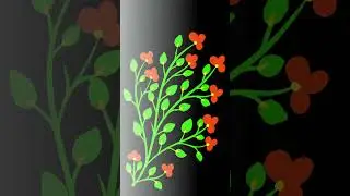 Relaxing Floral Art #shorts