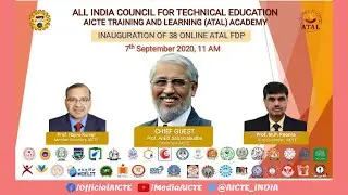 Inauguration of 38 Online ATAL FDP