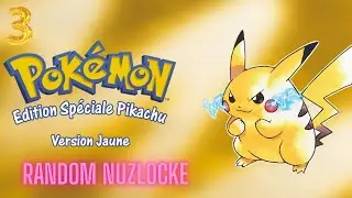 Pokemon Jaune RANDOM Nuzlocke #3 Carmin Sur Mer et 3&egrave;me Badge